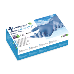 blue nitrile gloves