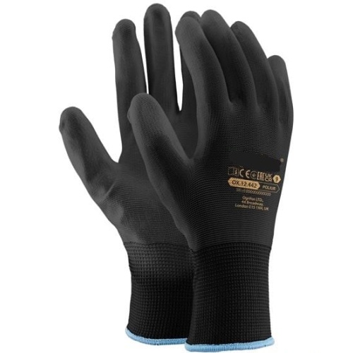 PU black work gloves
