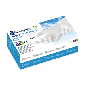 white nitrile gloves